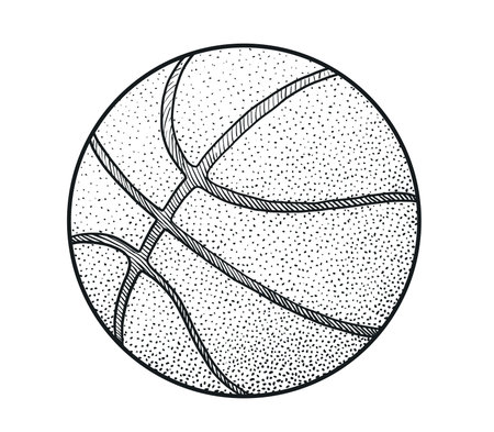 Basketball illustration.vectorのイラスト素材