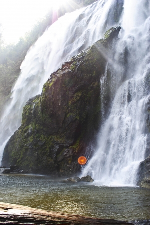 The famous waterfall in Kamphaeng Phet province の写真素材