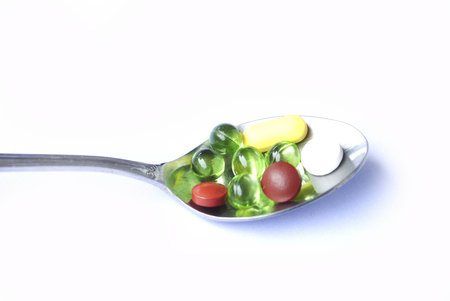 Silver Spoon with Pills