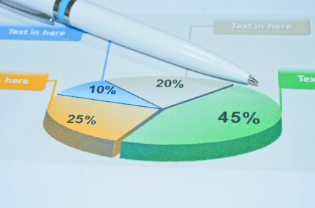 Business chartsの写真素材
