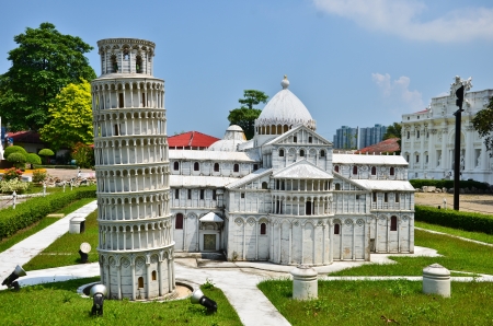 Model of the Leaning Tower of Pisaのeditorial素材