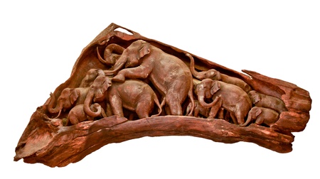 Elephant Head isolatedの写真素材