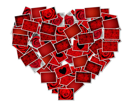 Abstract photo of love concept putting together a heart shapeの写真素材