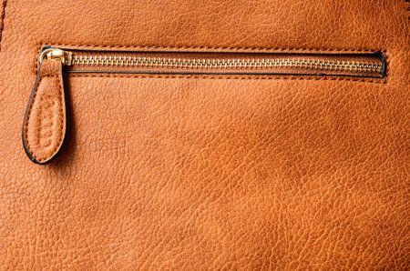 Leather background with zipperの写真素材