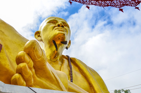 Lamphun big buddha in Thailandの写真素材
