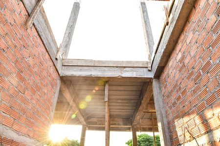 Tool for laying and wall bricks.の写真素材