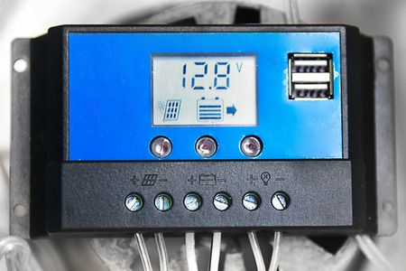 Solar Panel Charge Controllerの写真素材