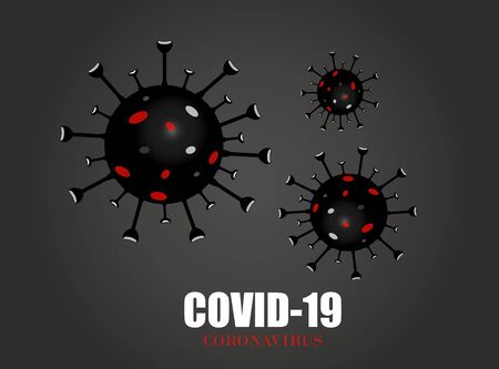 COVID-19, Coronavirus disease infection medical isolated. Vector illustrationのイラスト素材