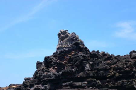 It is the landscape of Marado, the end of the Republic of Korea.の写真素材