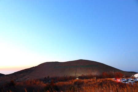 It is a beautiful rural scenery of Jeju.のeditorial素材