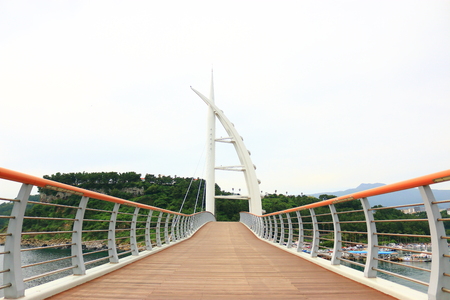 It is the scenery of the bridge in Seogwipo of Jeju.のeditorial素材