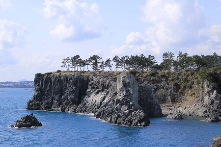 coastal scenery of Jeju.の写真素材