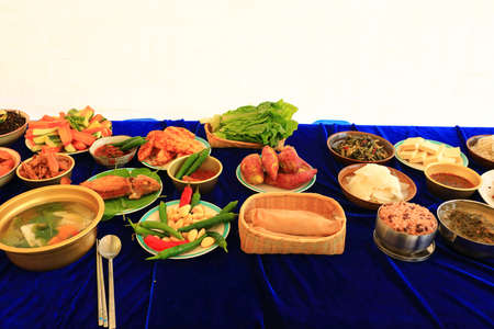 delicious traditional Korean foodの写真素材