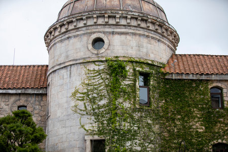 Tower of the Church of St. Nicholas in Zadar, Croatiaの写真素材