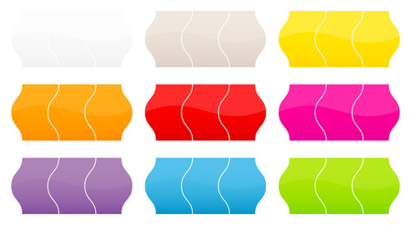 Set Of Nine Price Tags Different Colorsのイラスト素材