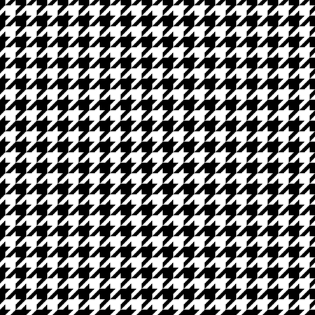 Seamless Graphic Houndstooth Pattern Black And Whiteのイラスト素材