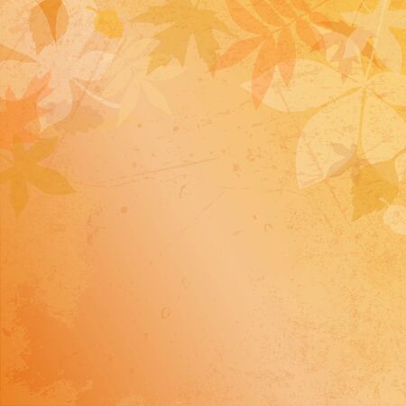 Square Autumn Paper Backgrounds Leafs And Scratches Brownのイラスト素材