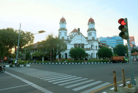 architecture, architecture modern, attraction, building, cathedral, central java, church, city, city buildings, colonial building, cross, culture, dome, europe, exterior, famous, heritage, heritage buのeditorial素材