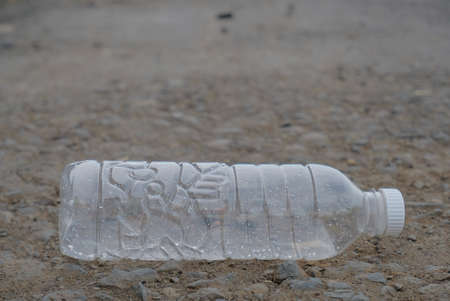Plastic Bottles - Plastic bottle trash on the streetsの写真素材