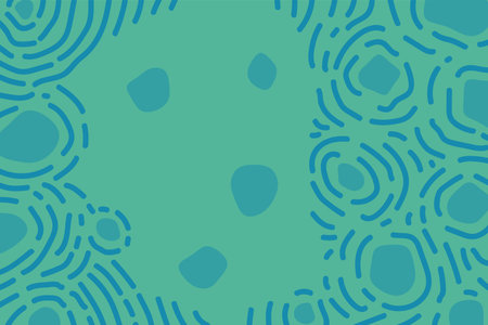 Abstract background with liquid blob and wavy patternのイラスト素材