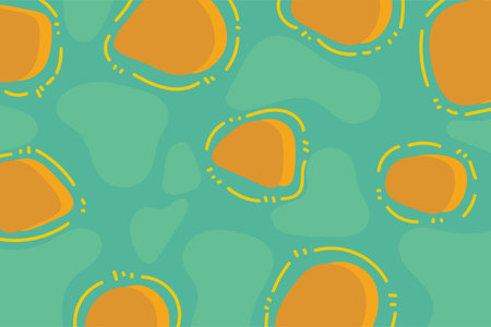 Abstract background with liquid blob and wavy pattern