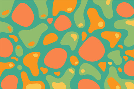 Abstract background with liquid blob and wavy patternのイラスト素材