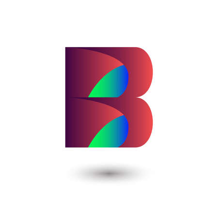 Letter B logo vector iconのイラスト素材