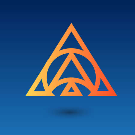 Geometric shaped symbols abstract vector iconのイラスト素材