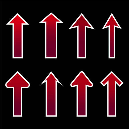 arrow direction vector iconのイラスト素材