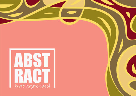 ethnic abstract background with pastel colors and curly and twisty brush strokesのイラスト素材