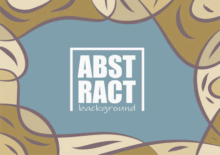 ethnic abstract background with pastel colors and curly and twisty brush strokesのイラスト素材