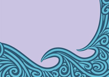 abstract background with wavy and twisty curly pattern