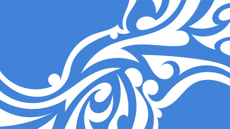 Abstract background presented in traditional batik patternのイラスト素材