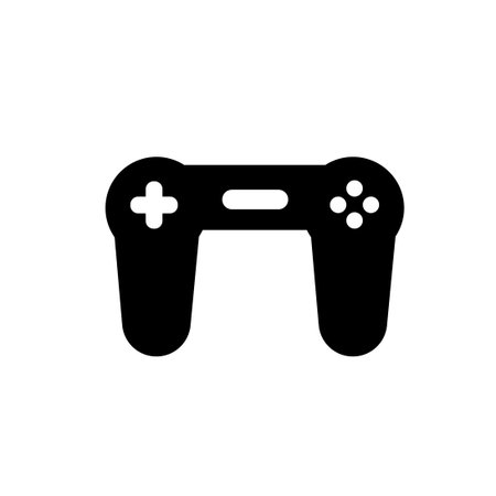 Game controller Ps stick logo icon vector illustration logo Isolated template. Joystick symbols icon...