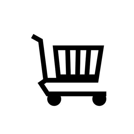 Shopping cart logo icon vector illustration logo Isolated template. shopping trolley symbols icon vector illustration logo Isolated template for any purpose.のイラスト素材