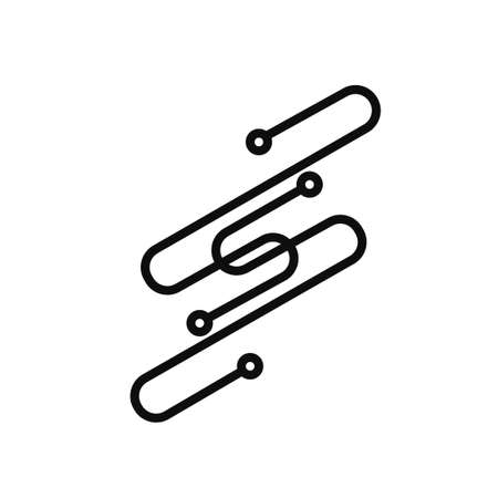 Electronic circuit logo icon vector illustration logo Isolated template. electronic circuit schematic symbols icon vector illustration logo Isolated template for any purpose.のイラスト素材