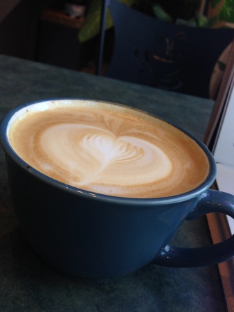 Heart in Coffeeの写真素材