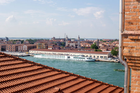 Views of Venice on a sunny dayの写真素材