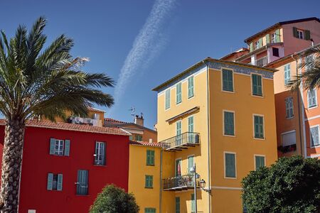 Colorful houses of different sizes.の写真素材