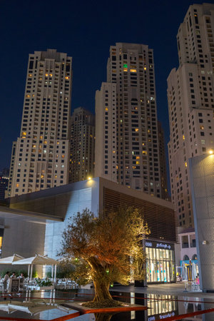 Dubai city center skyline, United Arab Emirates