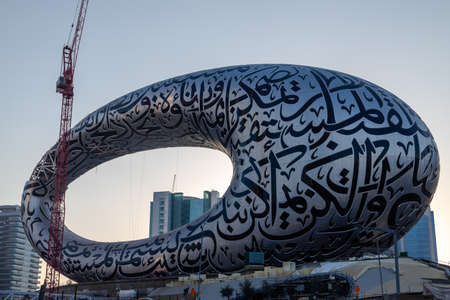 Dubai city center skyline, United Arab Emiratesのeditorial素材