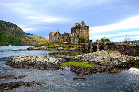 Iconic Eilean Donan Castle set in the lochs of Scotlandのeditorial素材