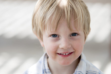Cute Boy smiling at viewer