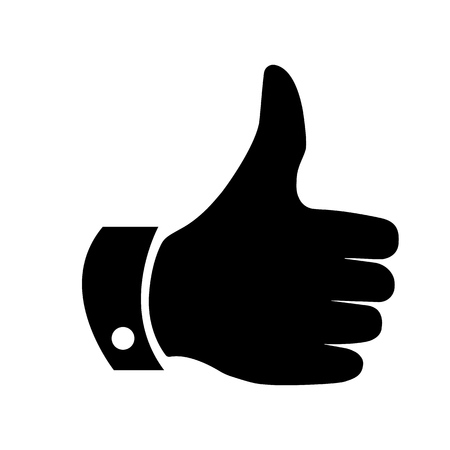 Thump up vector. Good quality approved   thump up icon.のイラスト素材