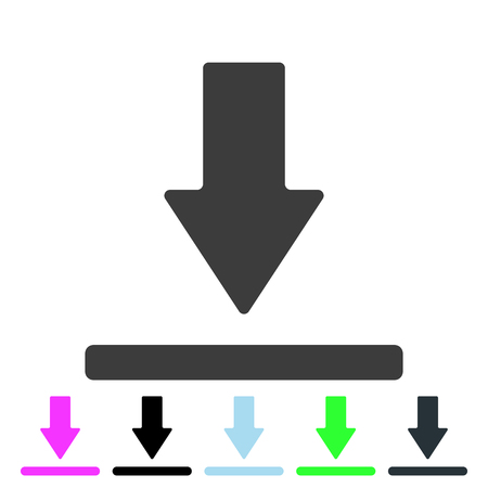 Download icon. Load symbol vector eps10.のイラスト素材