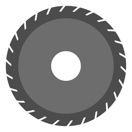 Circular saw blade vector. Circular saw blade. carpenter's symbol and electric saw bladeのイラスト素材