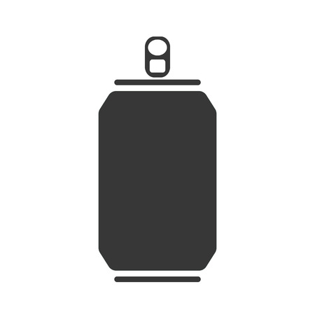 Grey Can icon vector . Lemonade can vector.のイラスト素材