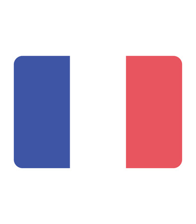 France flag. Flag france vector  on white backgroundのイラスト素材