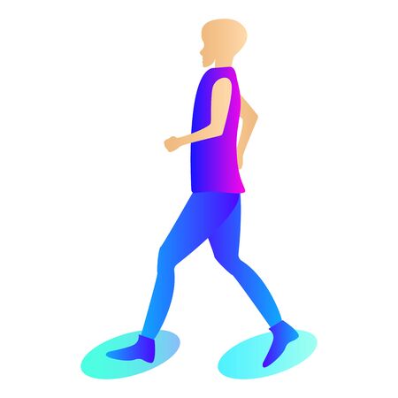 Woman in leggings and sneakers which is engaged in sports. Silhouette of a sports dressed running woman. The woman is engaged in fitness, runs on the track.のイラスト素材