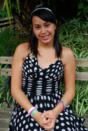 Beautiful Hispanic teenagerの写真素材